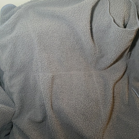 D & co. Denim & Company Grey Suede-like Coat Size 2X - Picture 10 of 10